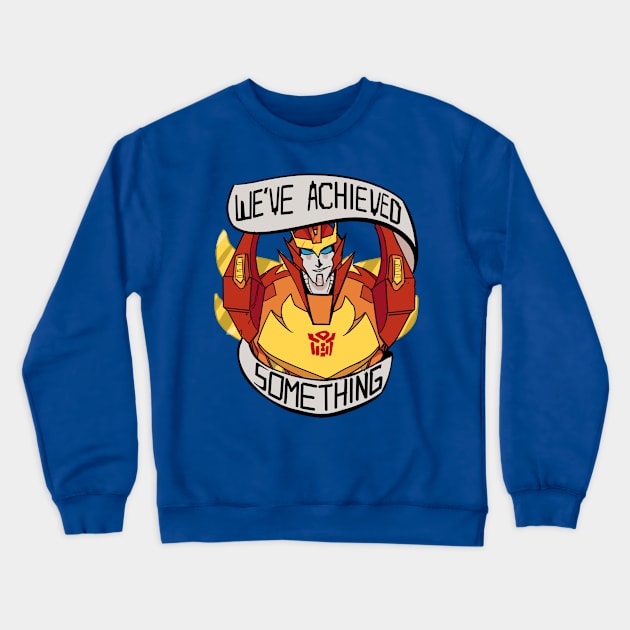 rodimus Crewneck Sweatshirt by inkpocket